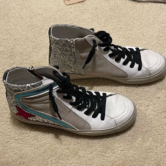 EUC SHUSHOP Sparkly Hightop Sneakers - Picture 4 of 10